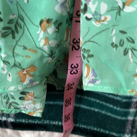 NWT J.NNA Women’s Light green And Coral Floral Dress, Size Medium. - Picture 5 of 8